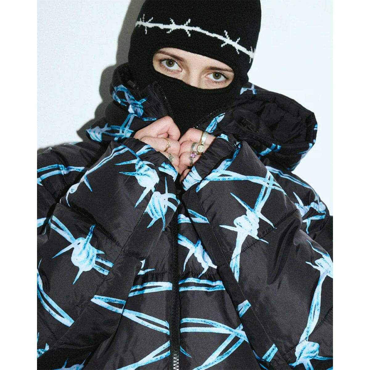 Crawling Death - Barbed Wire Winter Mask Black.