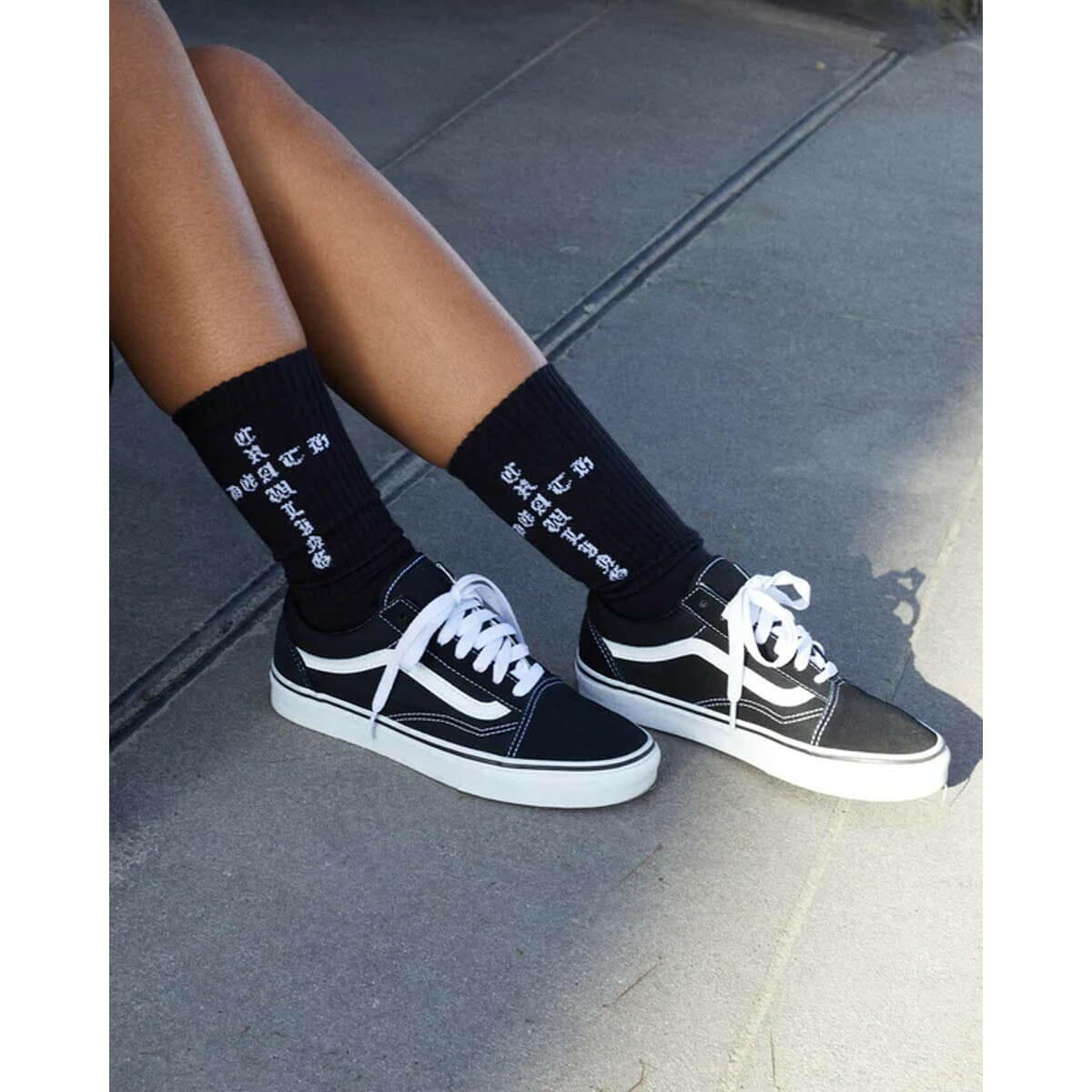 Crawling Death - Cross Socks Black.