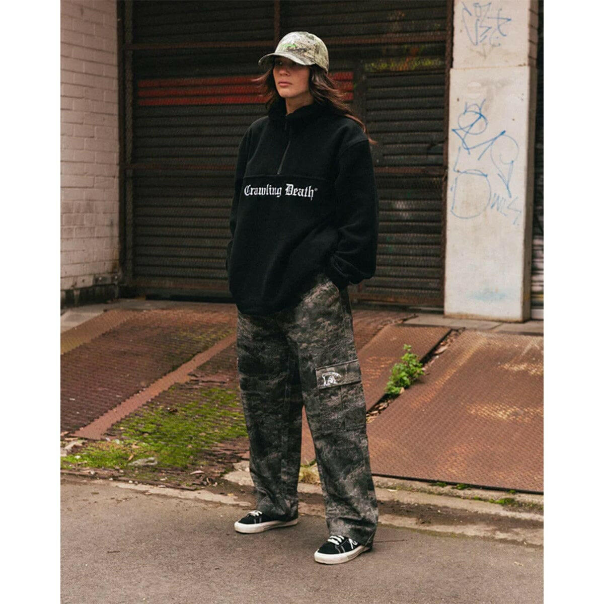 Crawling Death - Gothic Logo Polar Fleece Black.