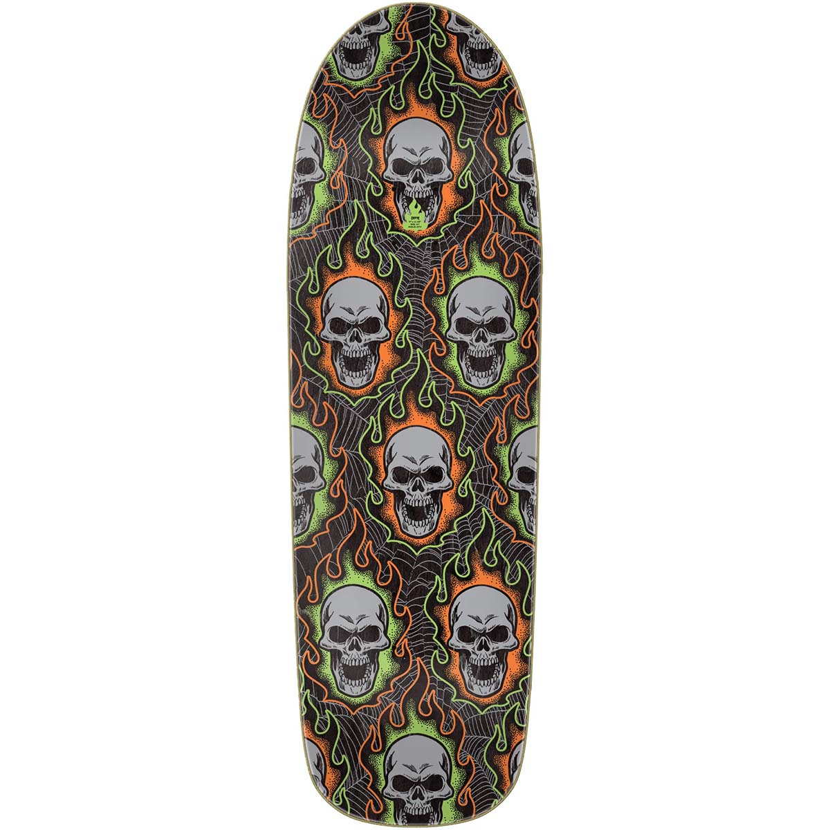 Creature Bonehead Webbed 9.0 Skateboard Deck Top
