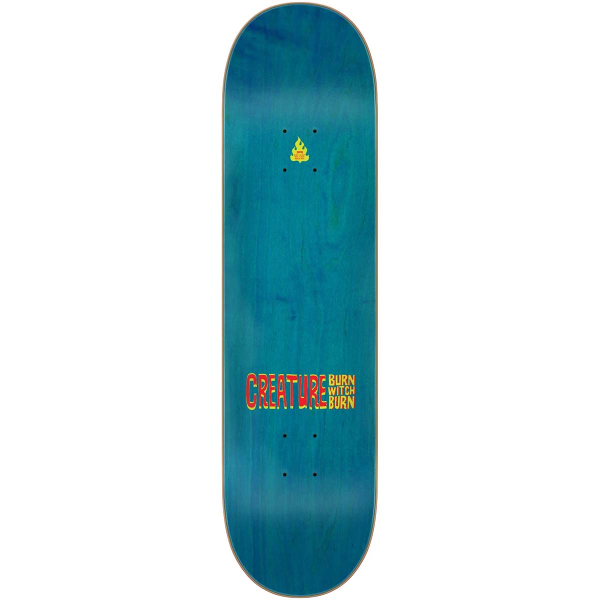 Creature Burn Witch Burn 8.25 Skateboard Deck Top