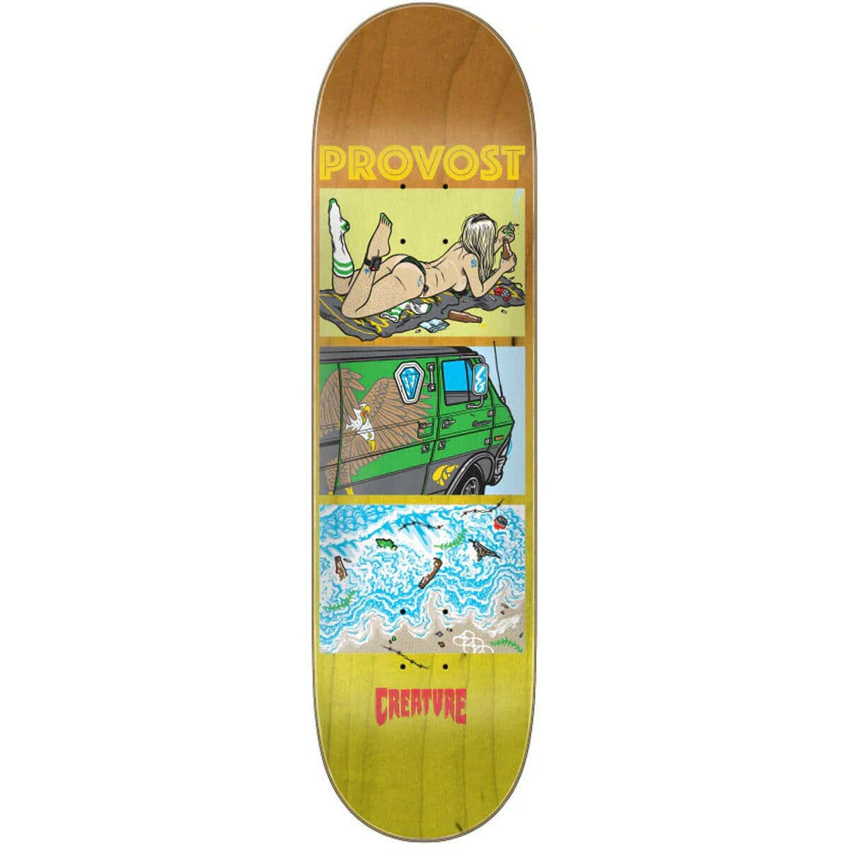 Creature - Collin Provost Hesh Coast 8.47 Skateboard Deck.