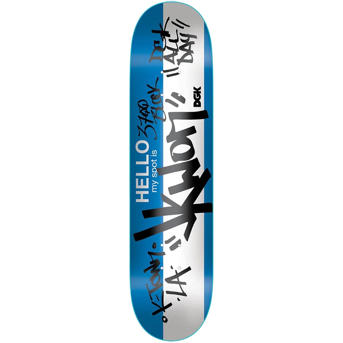 DGK Hello My Name Is Jkwon 7.9 Skateboard Deck
