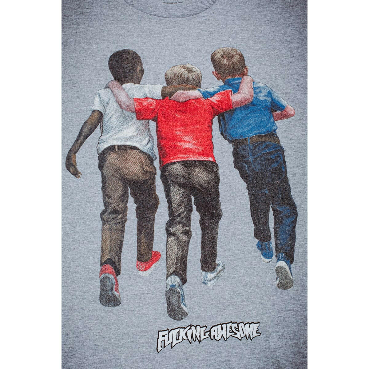 Fucking Awesome - Kids Are Alright Tee Heather Grey.