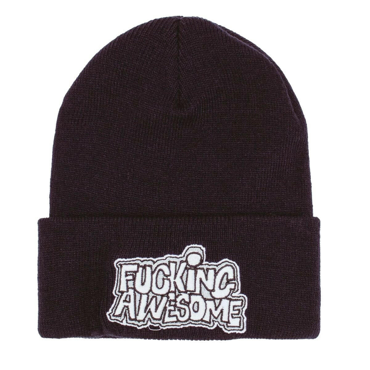 Fucking Awesome - PBS Logo Cuff Beanie Black.