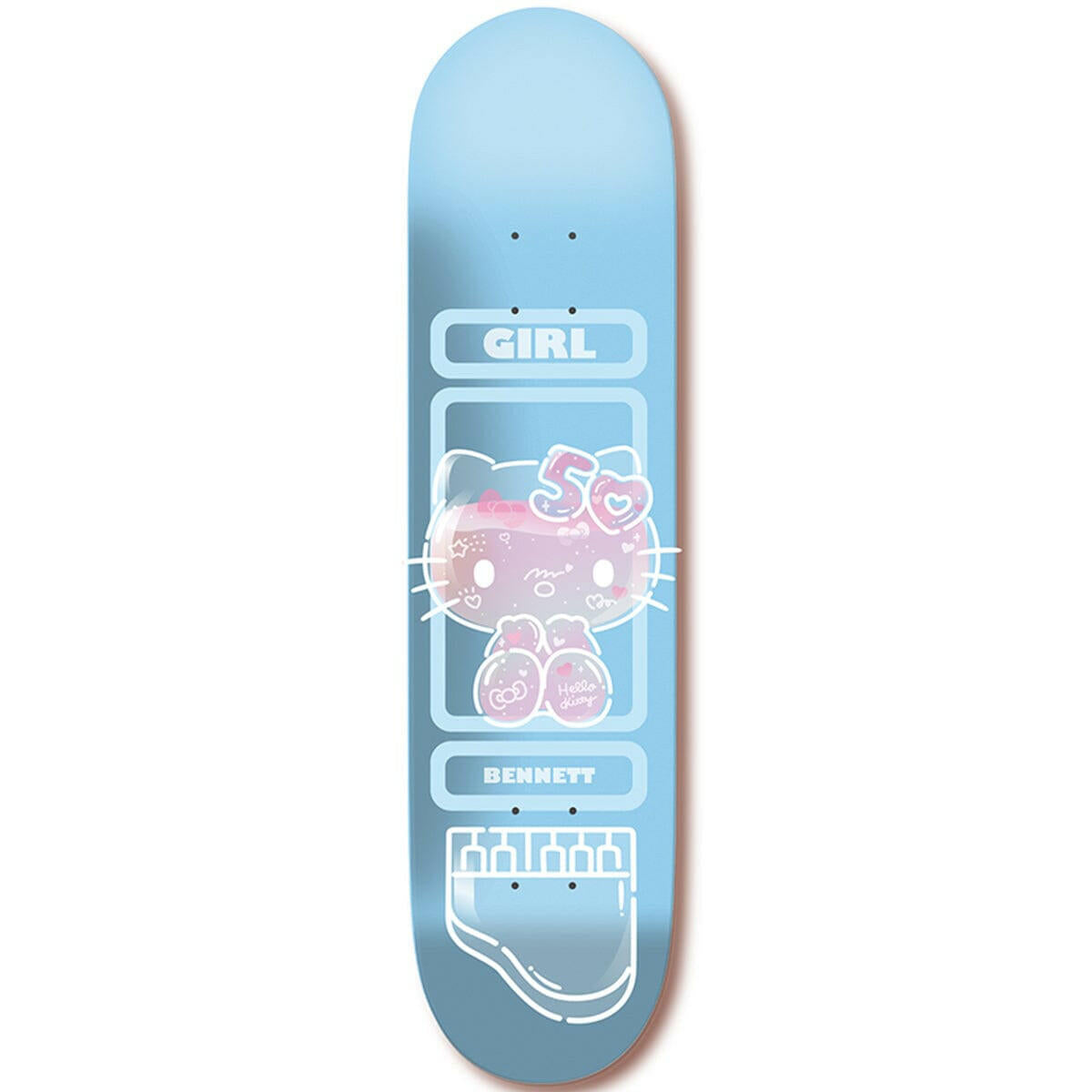 Girl - Niels Bennett Hello Kitty 50th 8.0 Skateboard Deck.