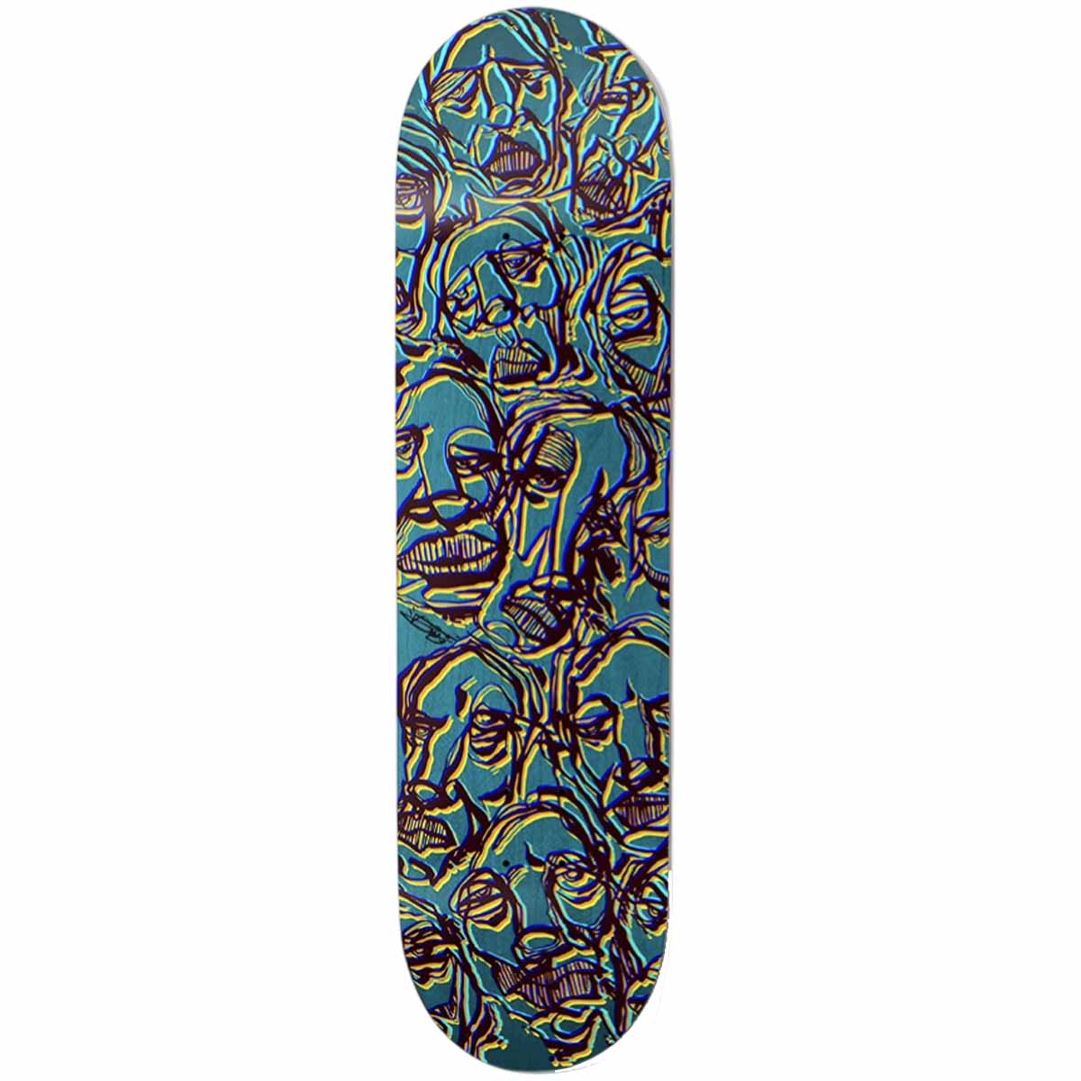Girl Simon Bannerot Saiz Faces 8.5 Skateboard Deck