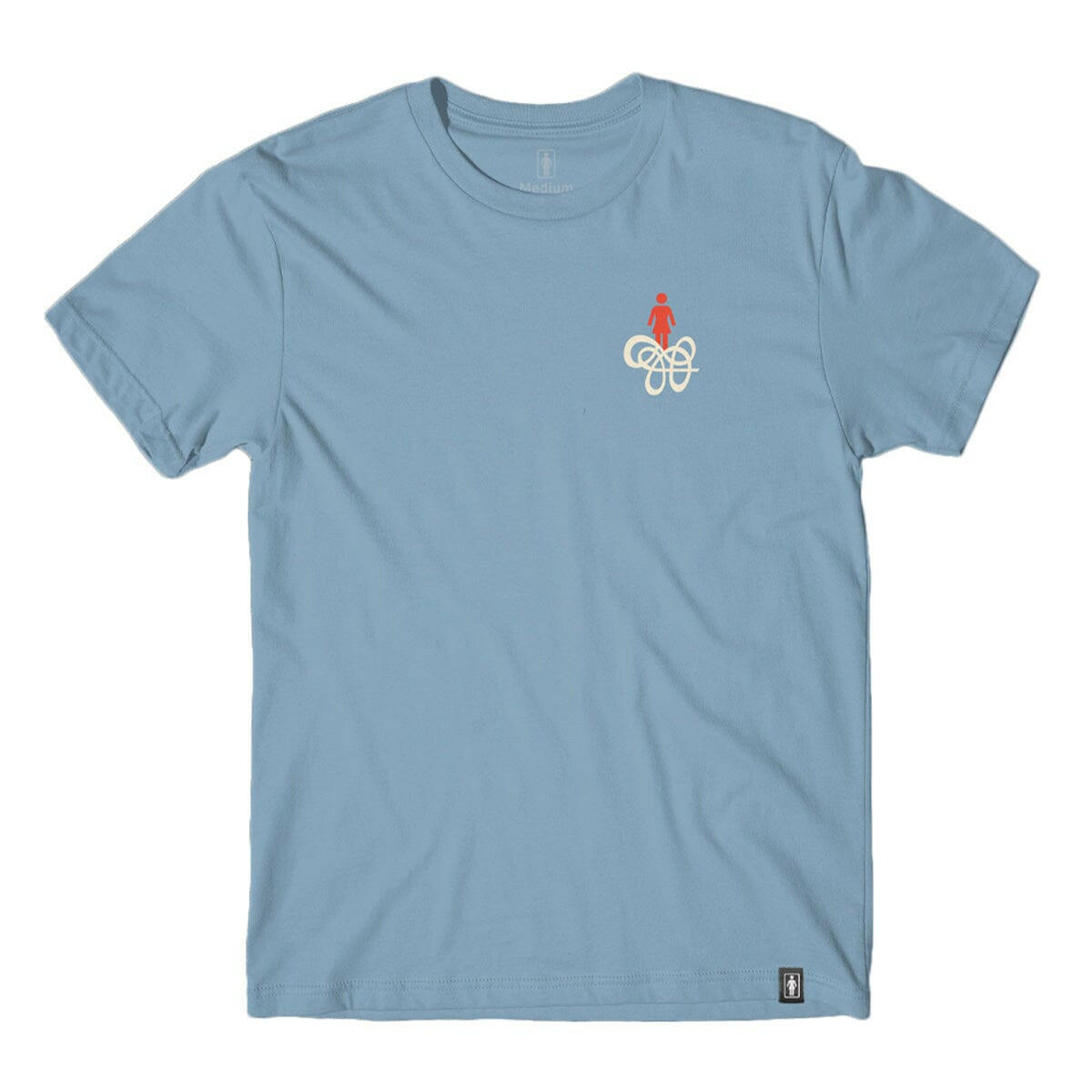 Girl - Swirl OG Tee Stone Blue.