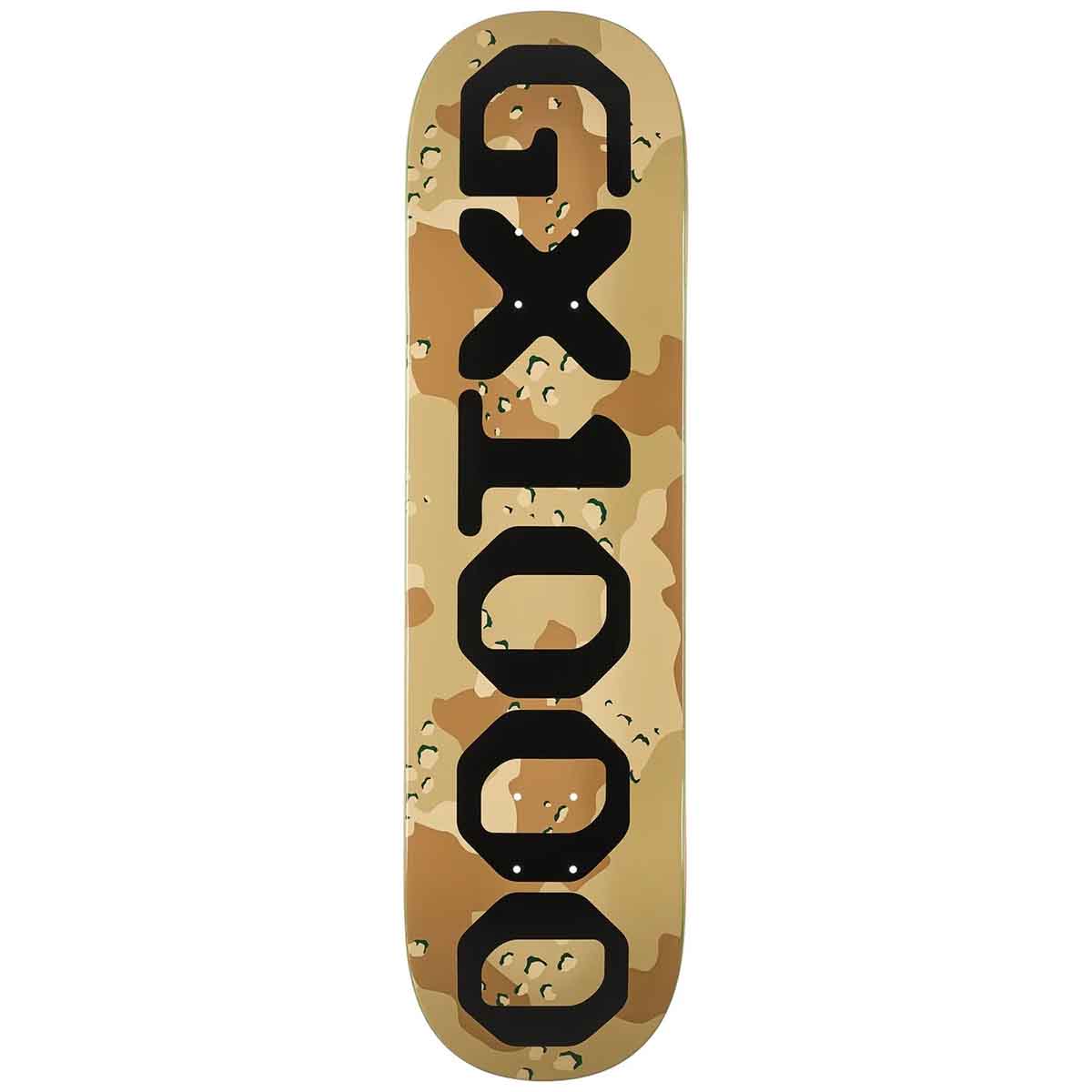 GX1000 OG Logo Camo Black 8.25 Skateboard Deck