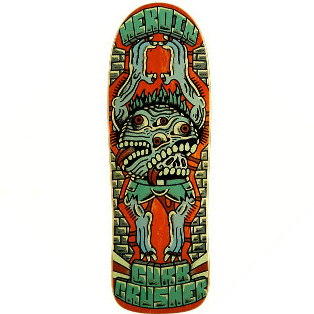 Heroin - Curb Crusher x Crawe 10.25 Skateboard Deck.