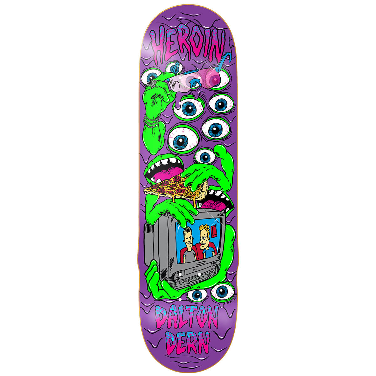 Heroin - Dalton Dern Mutate Or Die 8.75 Skateboard Deck.