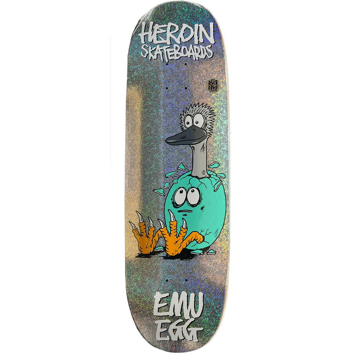 Heroin - Emu Egg 9.25 Skateboard Deck.