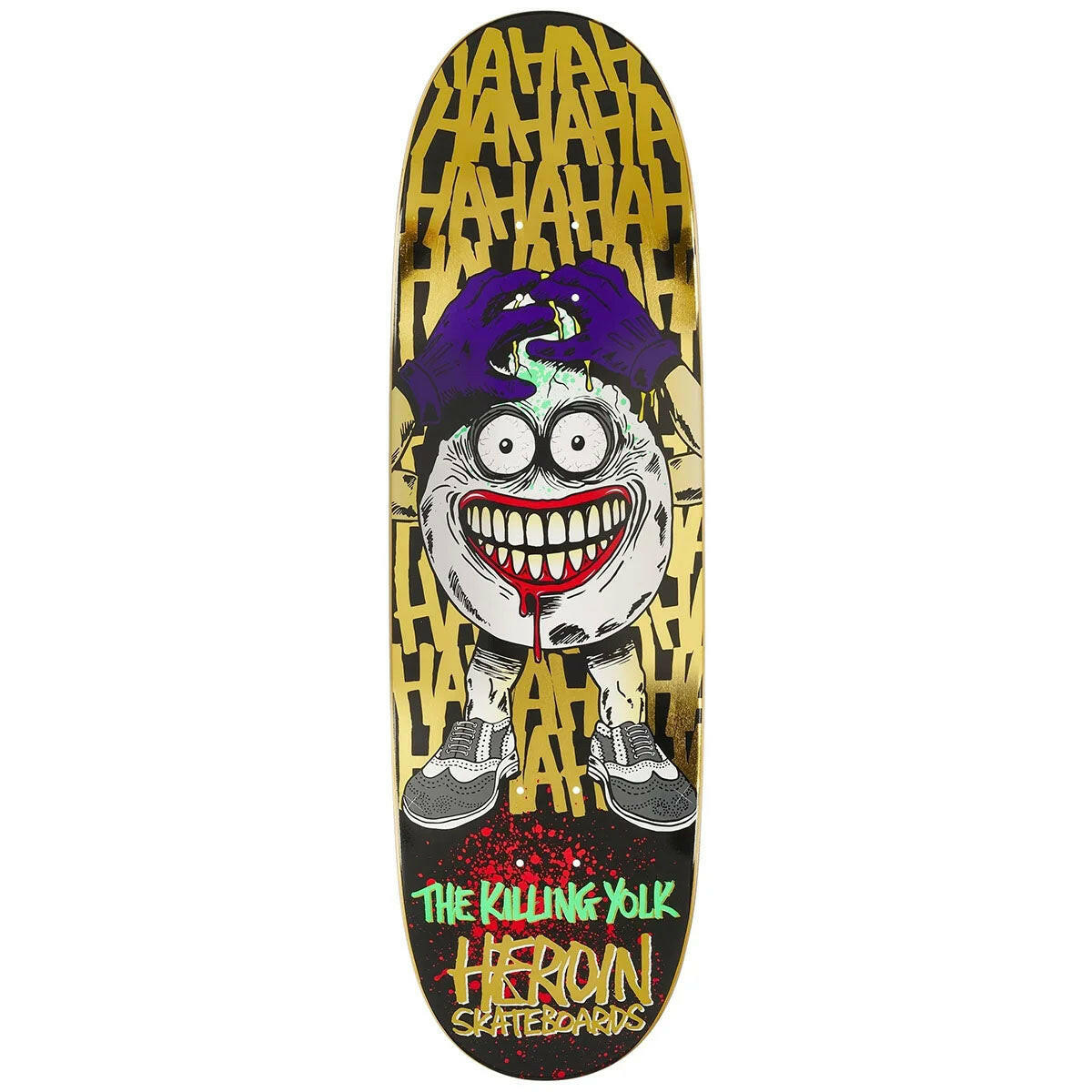 Heroin - Killing Yolk 9.25 Skateboard Deck.