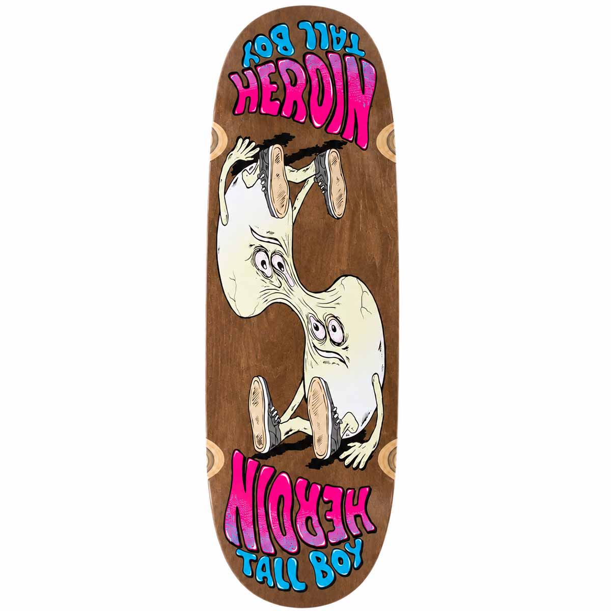 Heroin Merged Tall Boy Brown 10.25 Skateboard Deck
