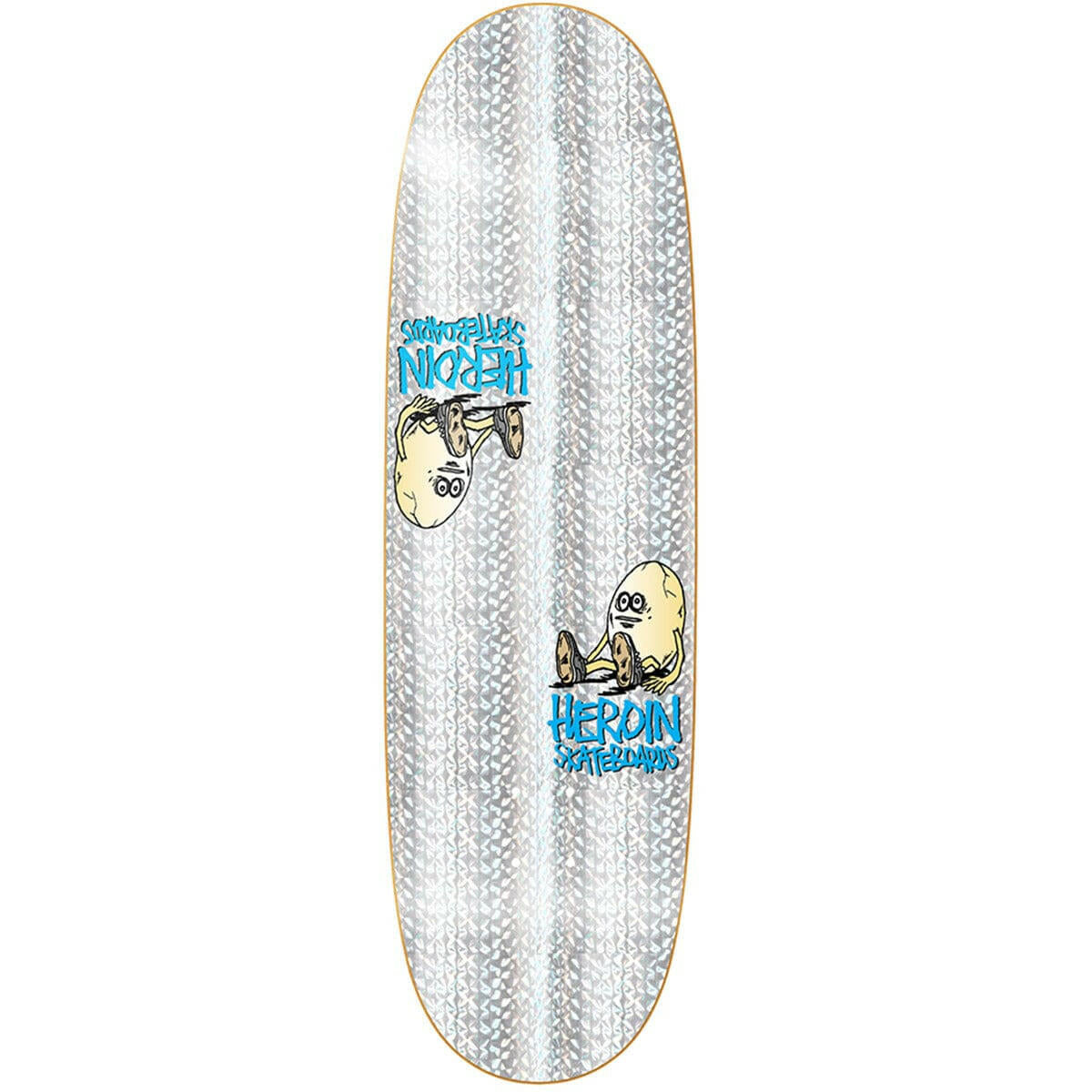 Heroin - Symmetrical Holo Egg 9.25 Skateboard Deck.