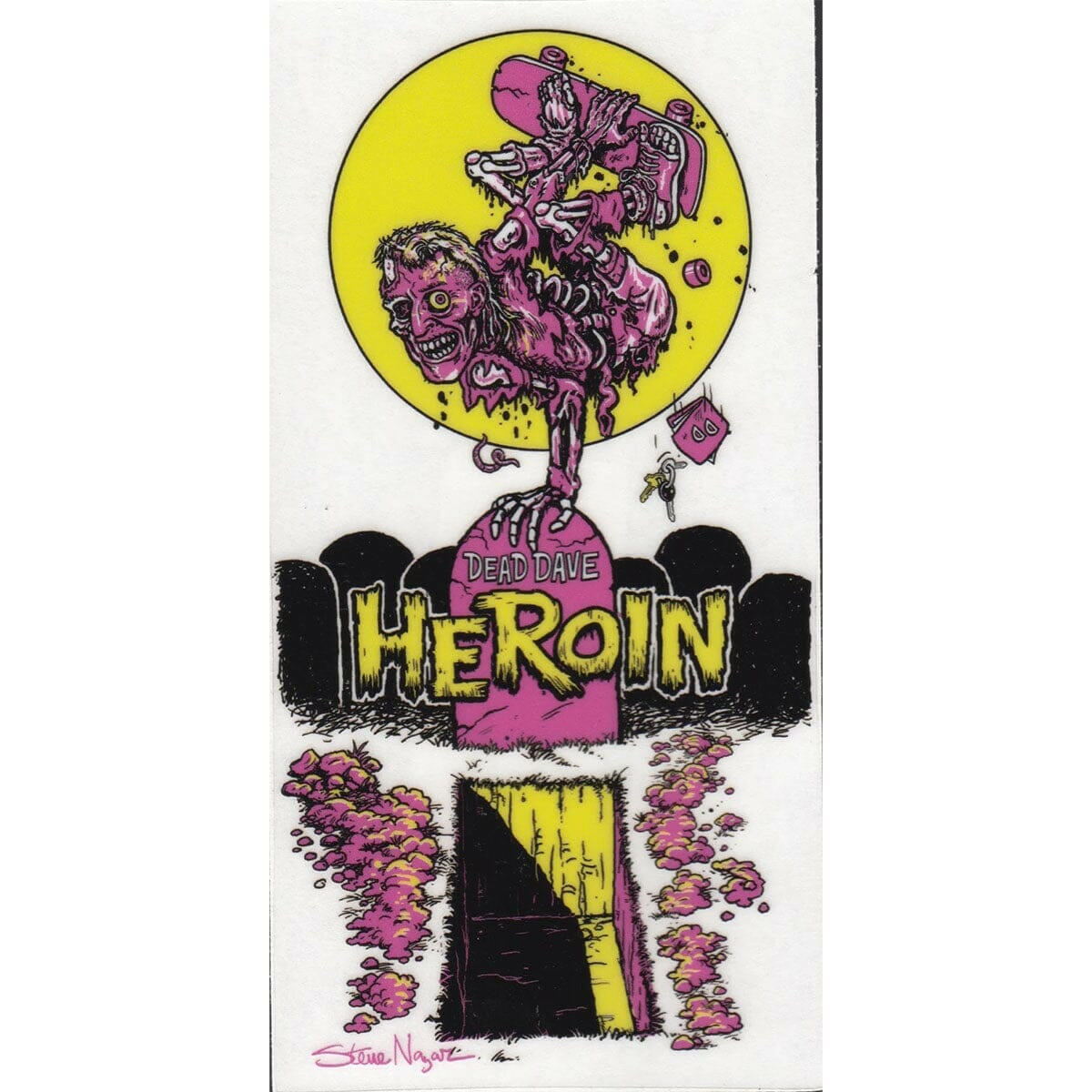 Heroin - Shellbound 6" Sticker.