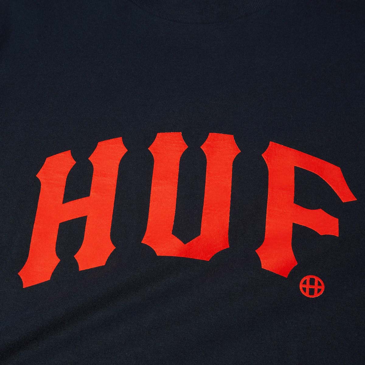 Huf Arch Tee Navy Detail