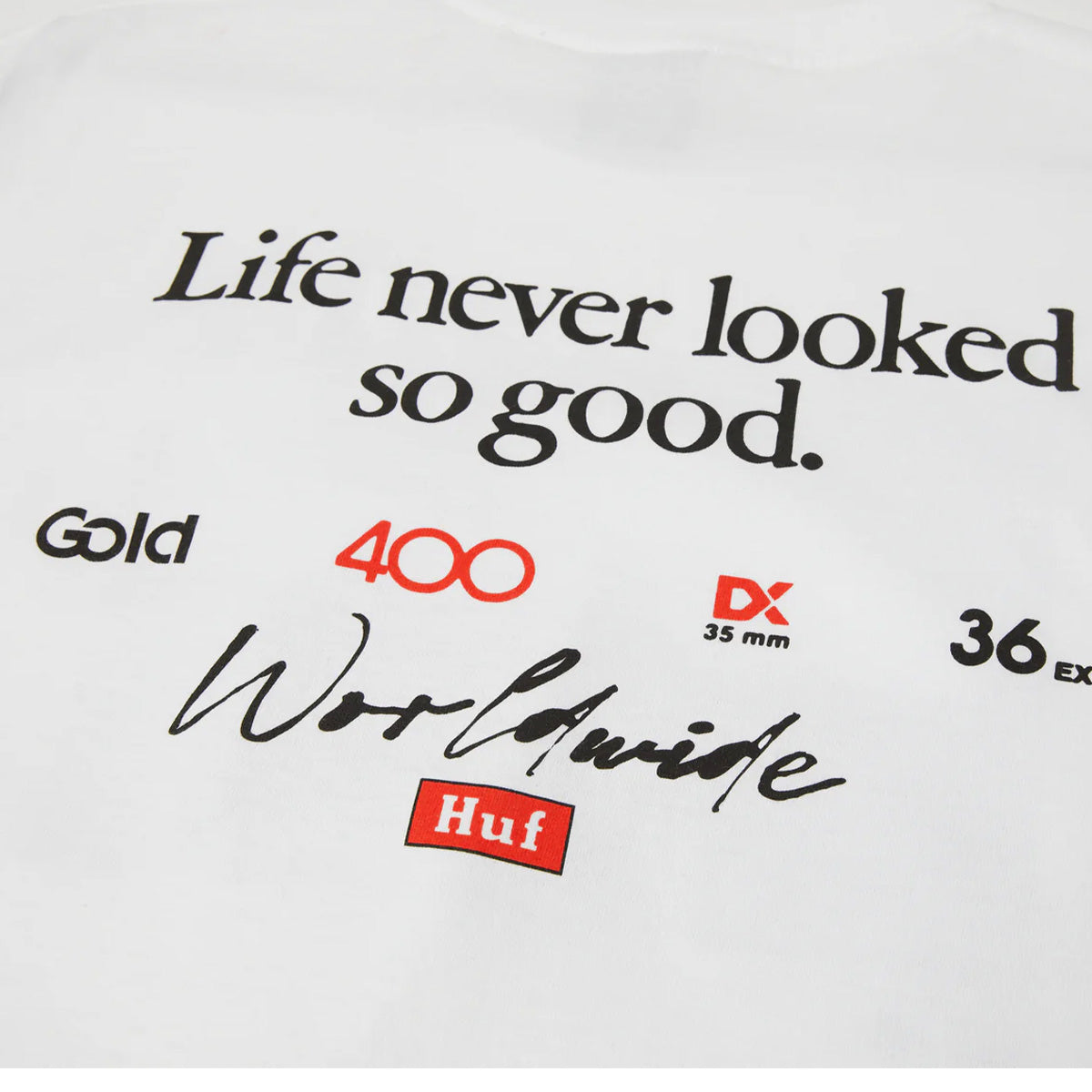 Huf - Kodak Rear View Tee White