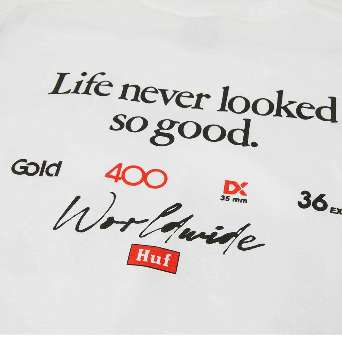 Huf - Kodak Rear View Tee White.