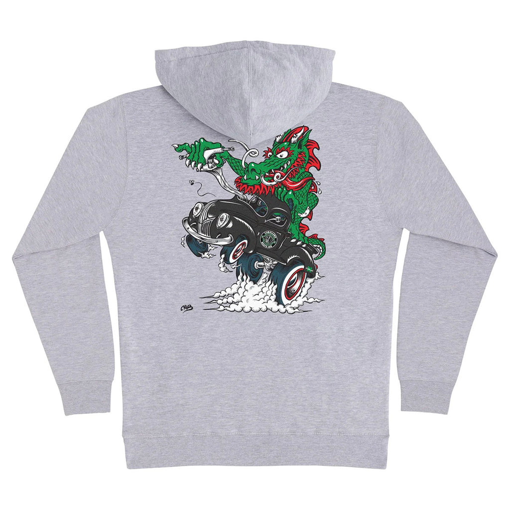 Independent Caballero x Skate Aid Hoodie Grey Heather - Main Image