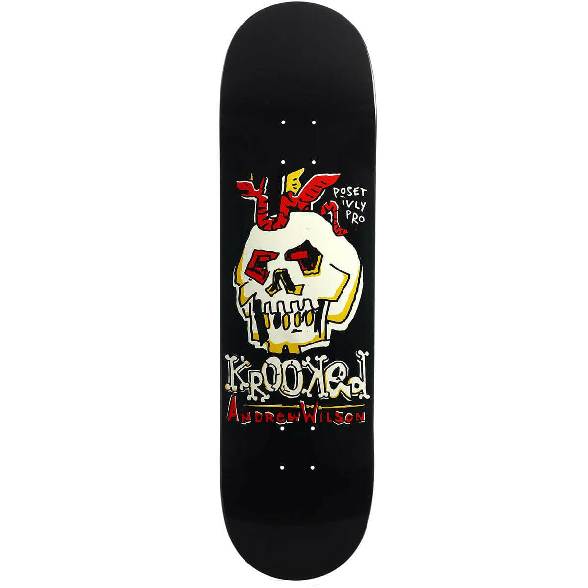 Krooked - Andrew Wilson Positively Pro 8.5 Skateboard Deck.