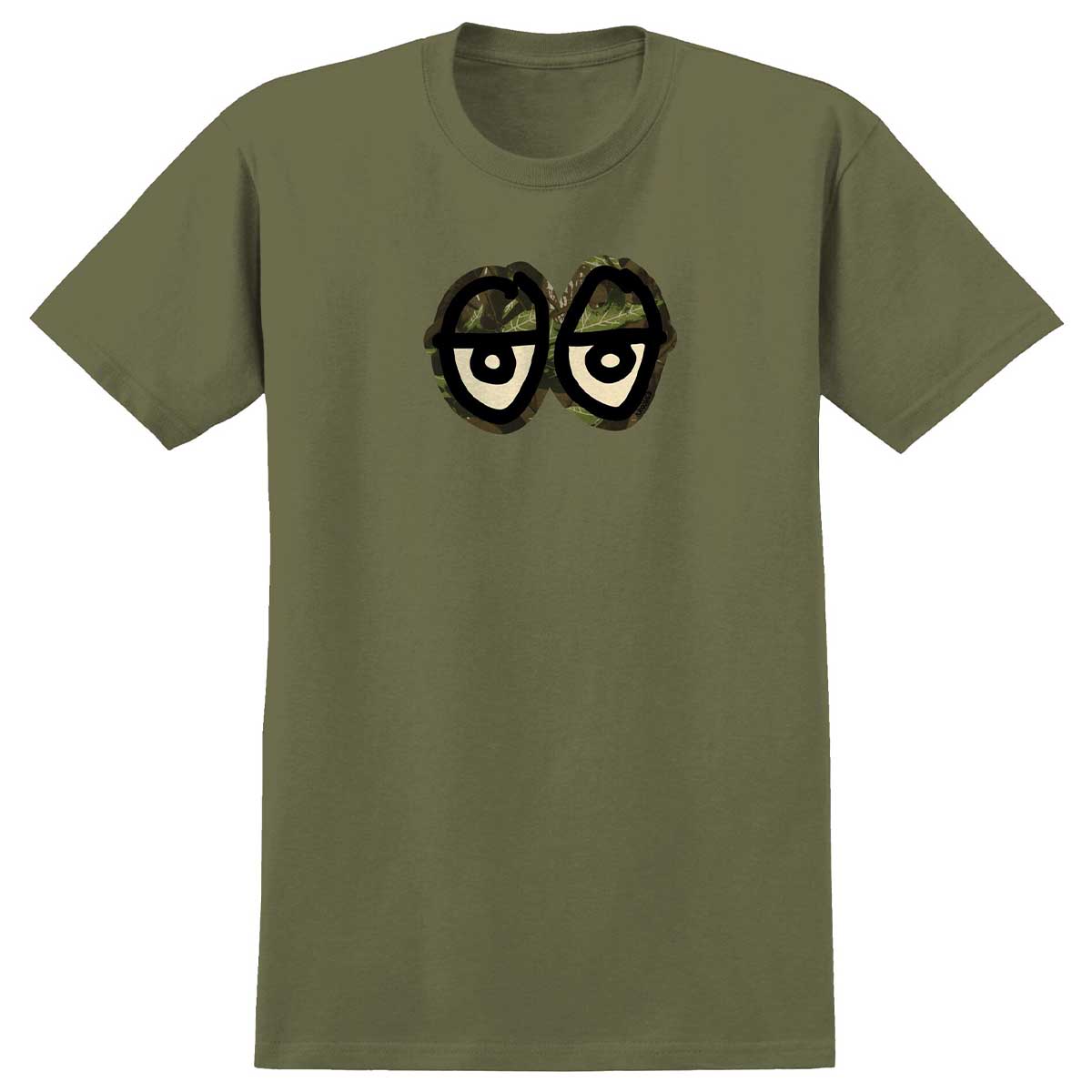 Krooked Eyes Camo Tee Military Green
