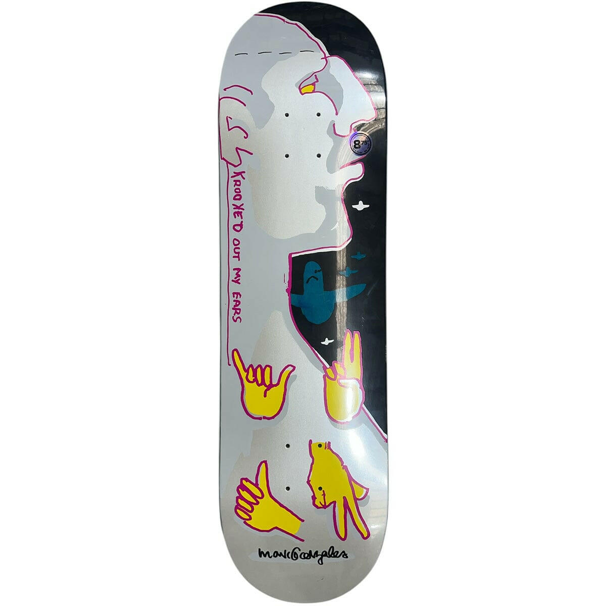 Krooked - Gonz Out My Ears 8.75 Skateboard Deck.