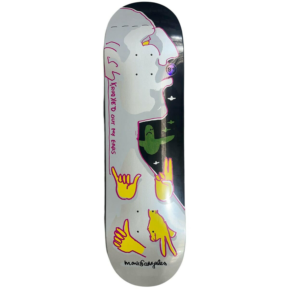 Krooked - Gonz Out My Ears 8.75 Skateboard Deck.