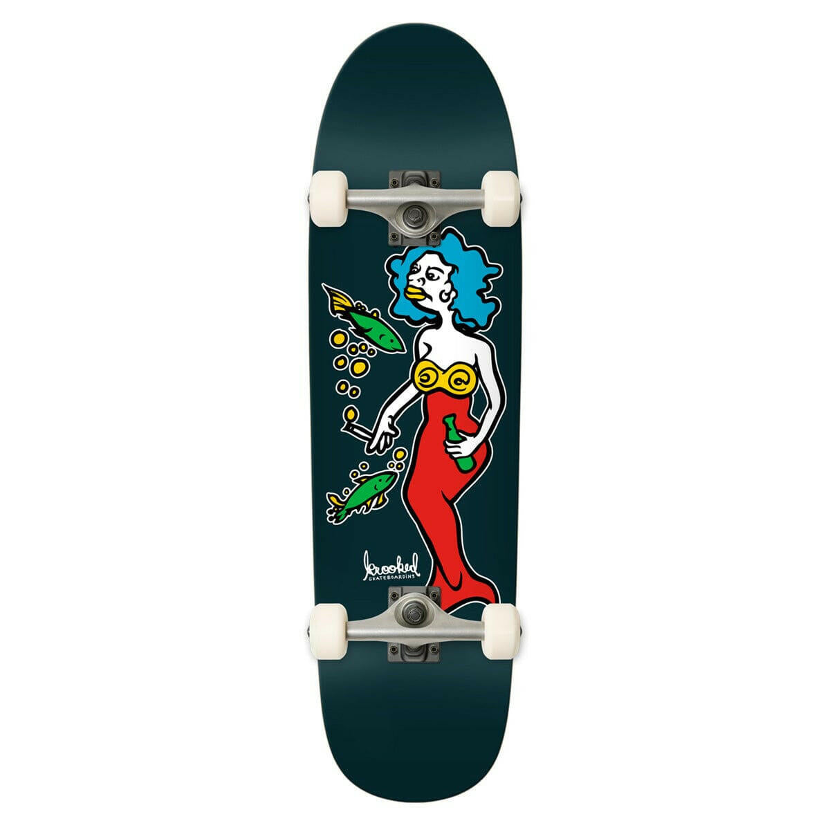 Krooked - Shaped Mermaid 8.88 Complete Skateboard.