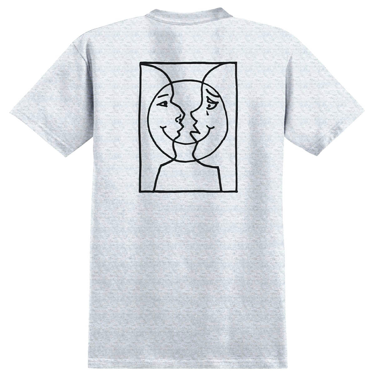 Krooked - Moonsmile Raw Tee Ash/Black.