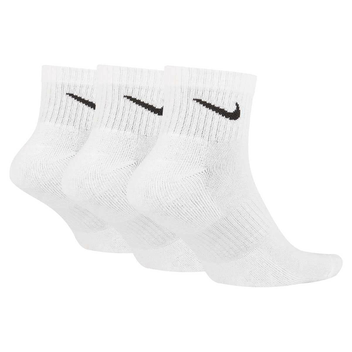 Nike - Everyday Cushioned Ankle Socks White 3 Pack.