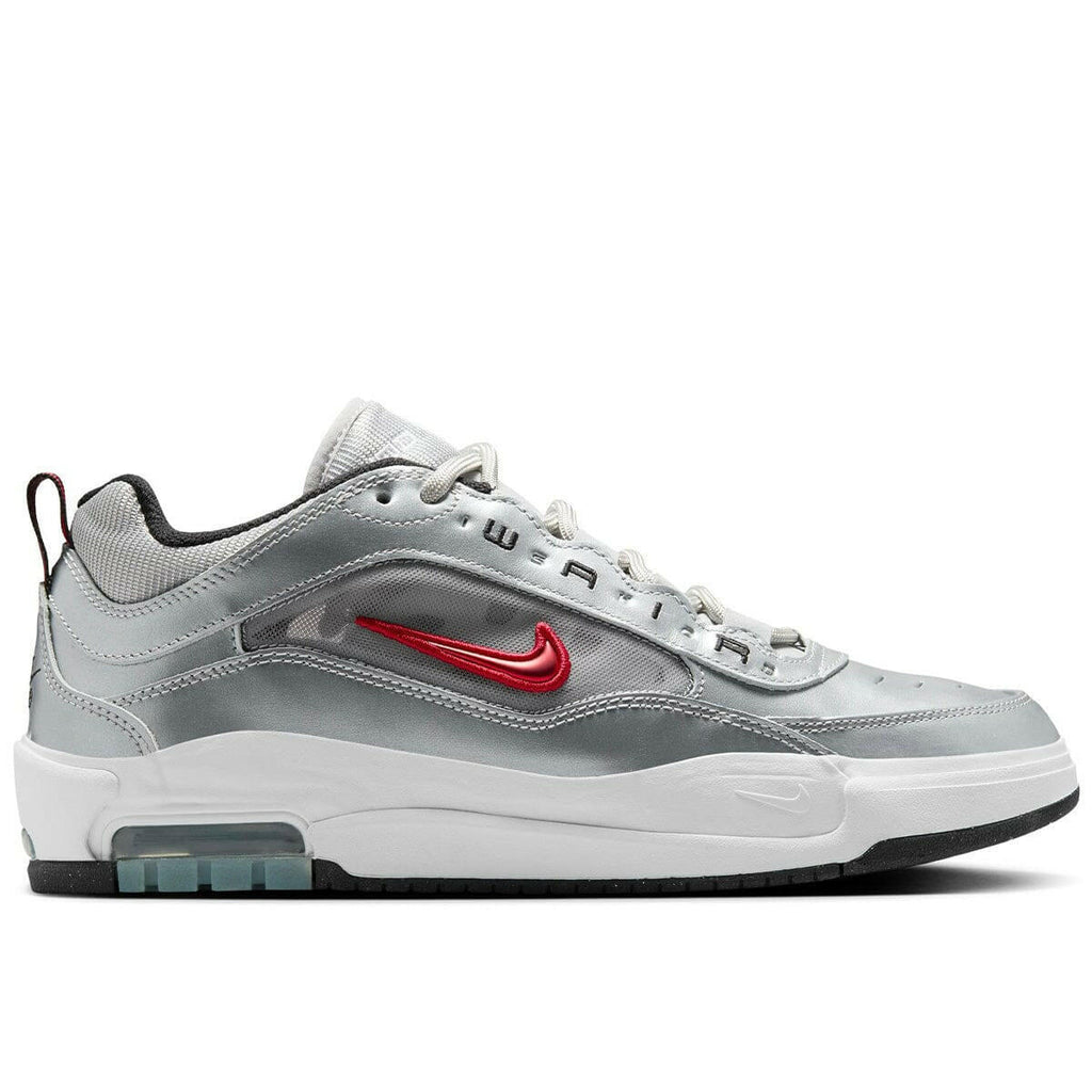 Nike SB Ishod Air Max Shoes Metallic Silver/Red