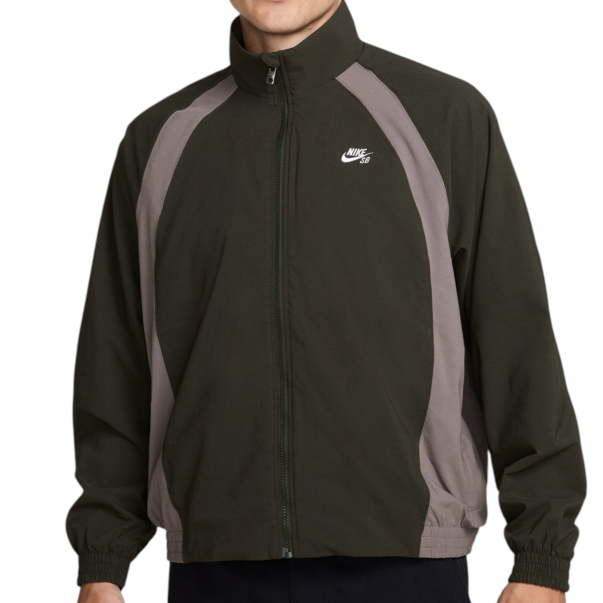 Nike SB - Full Zip Woven Skate Jacket Sequoia/Stone