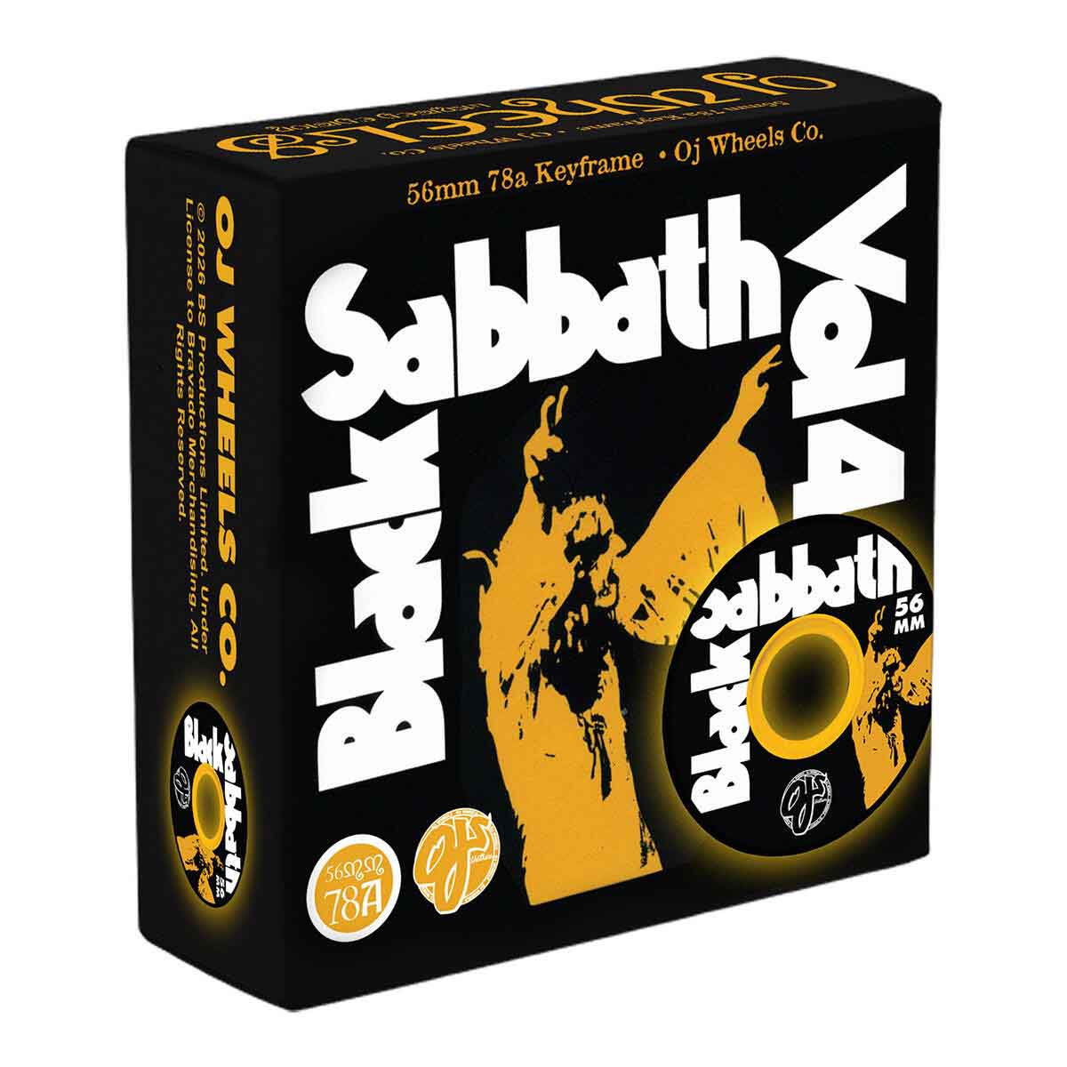 OJ Black Sabbath Vol 4 Keyframe 56MM 78A Skateboard Wheels Packaging