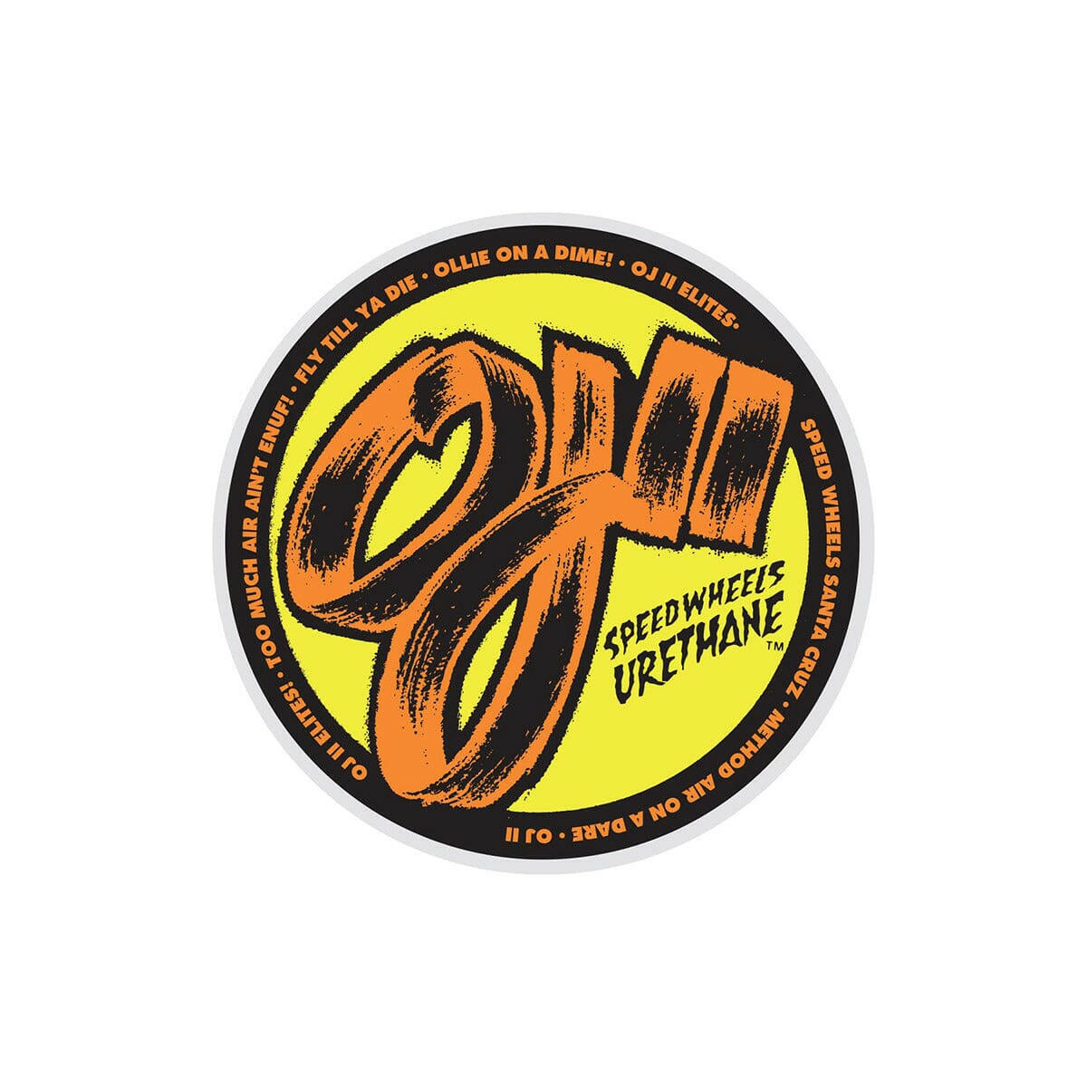 OJ - Speedwheels Elite 3.5" Sticker.