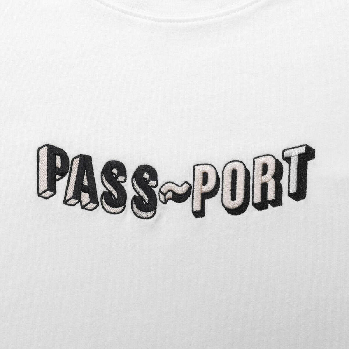 Pass~Port - Sunken Logo Embroidery Tee White.