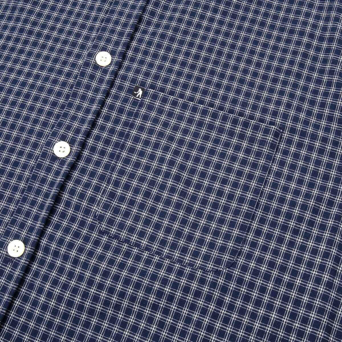 Pass~Port - Workers Check Shirt Navy.