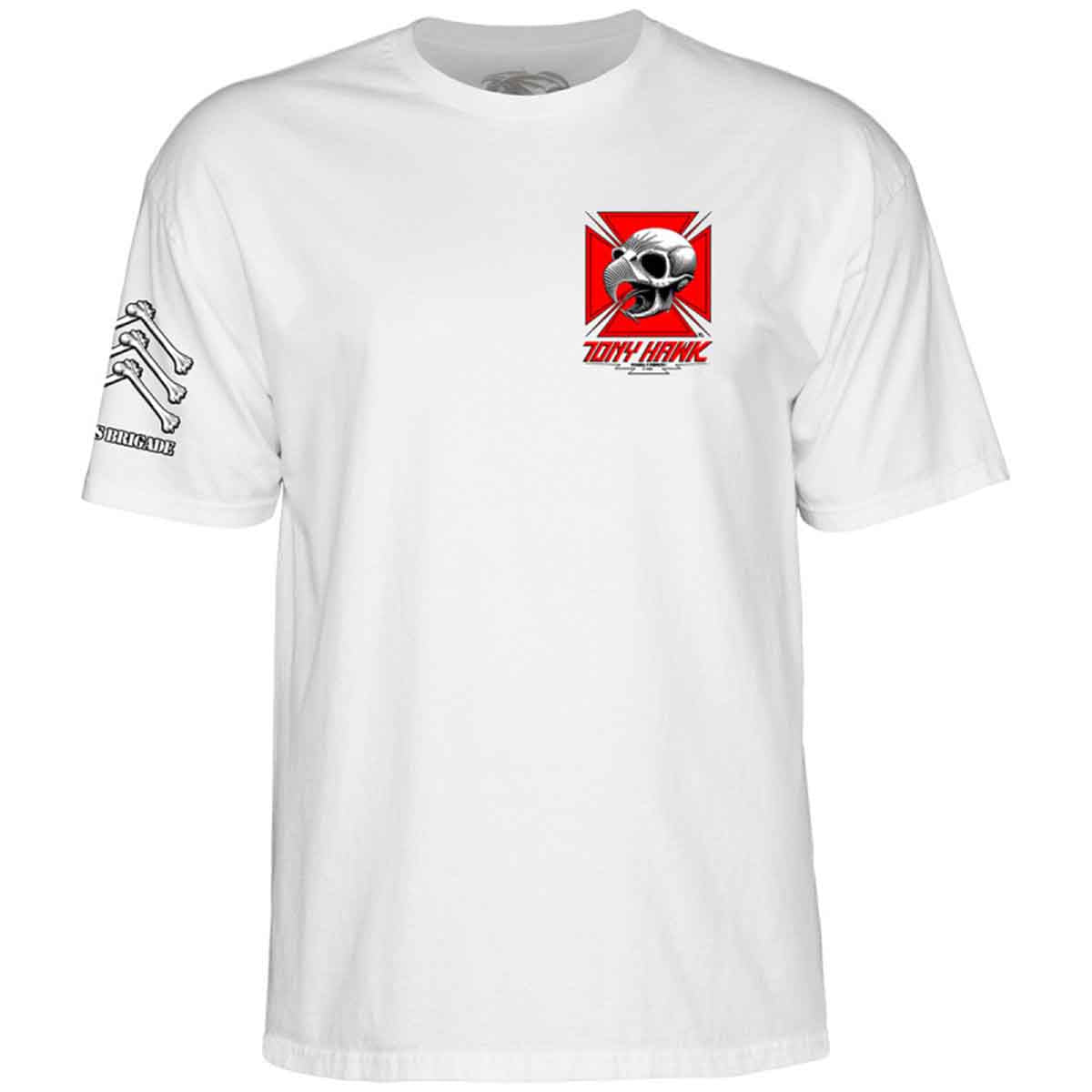 Powell Peralta Tony Hawk Bones Brigade 17 Tee White ront