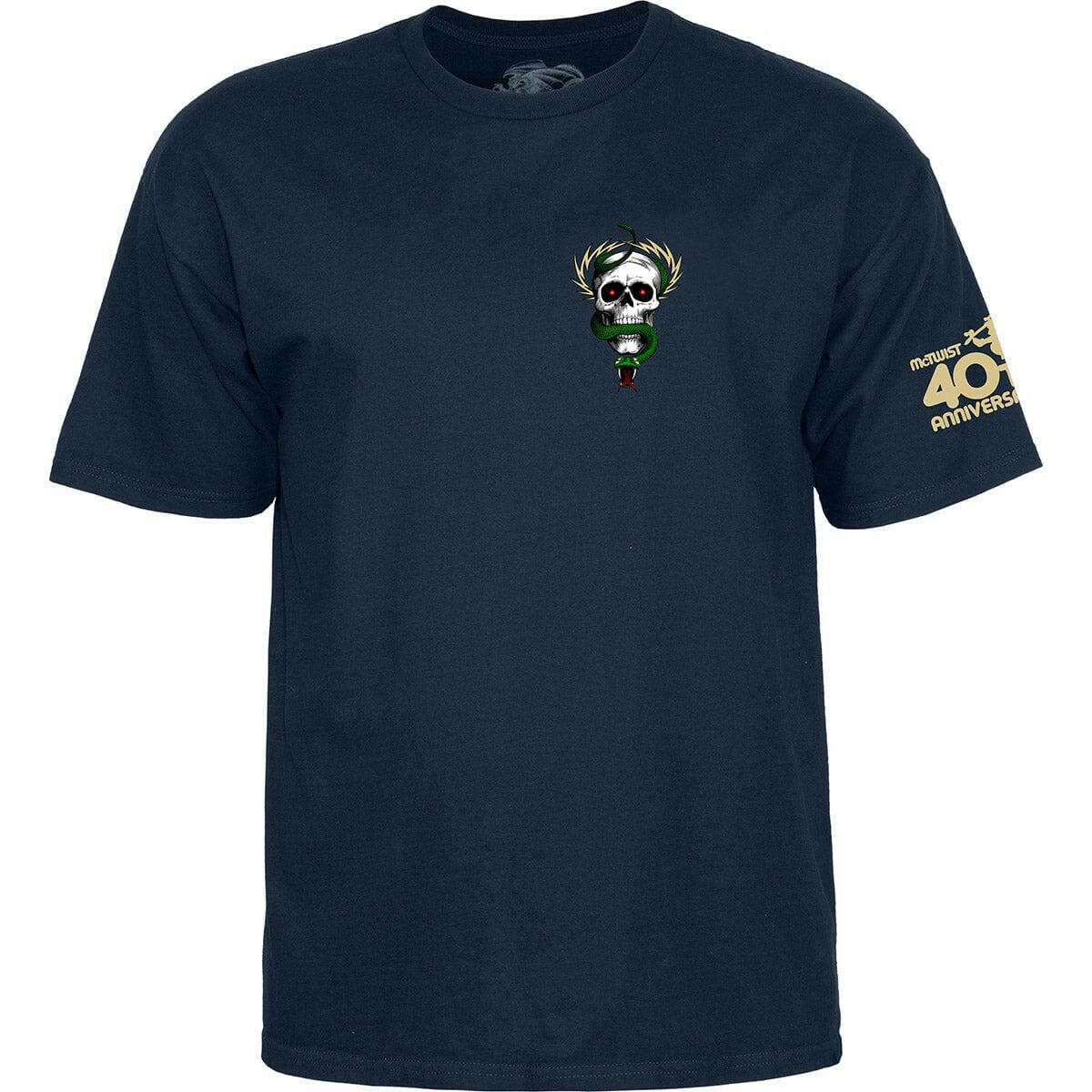 Powell Peralta - McGill Skull & Snake 40th Anniversary Tee Navy.