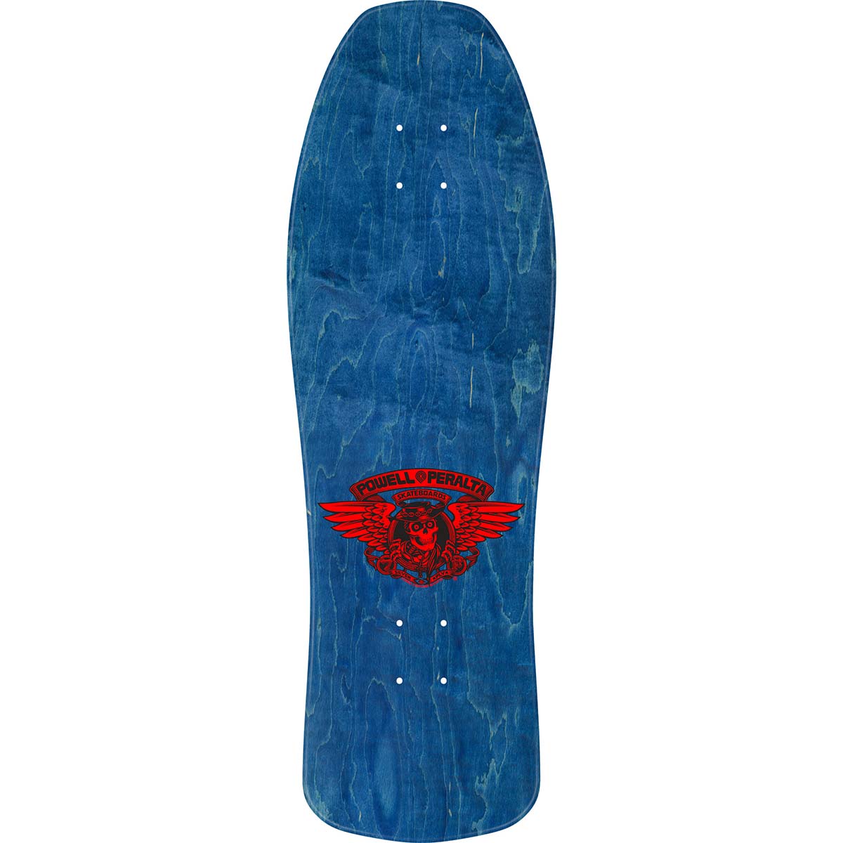 Powell Peralta Ray Underhill Cross Navy/Gold Foil 9.9 Reissue Skateboard Deck Top