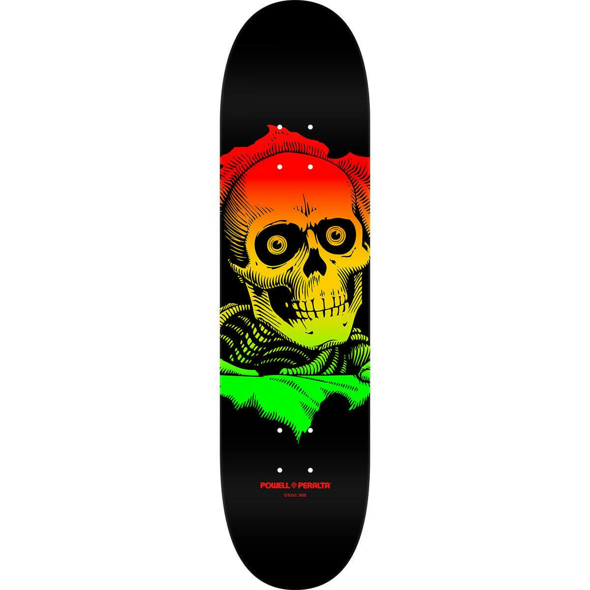 Powell Peralta - Ripper Rasta Fade 249 8.5 Skateboard Deck.