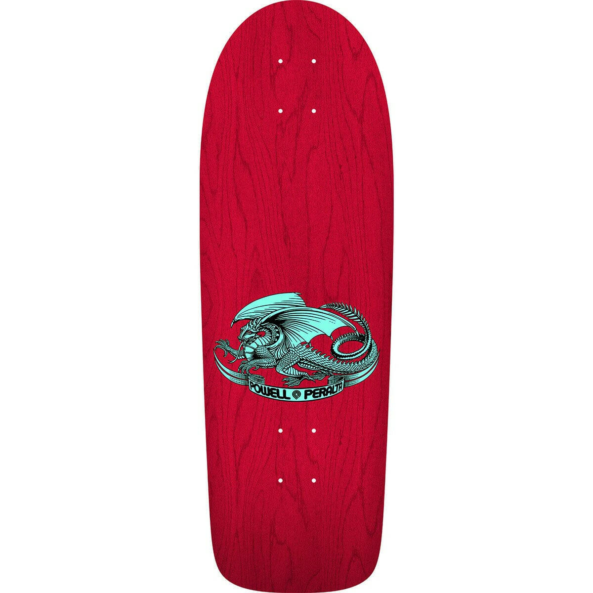 Powell Peralta - Rodriguez Skull & Sword OG Red 10.0 Reissue Skateboard Deck.