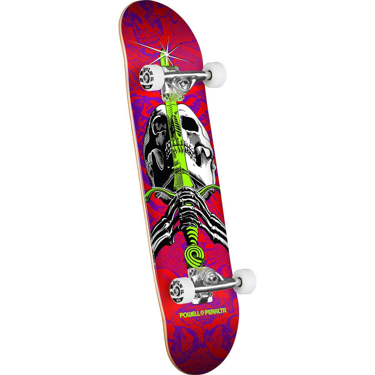 Powell Peralta - Skull & Sword Red/Purple 8.0 Complete Skateboard.