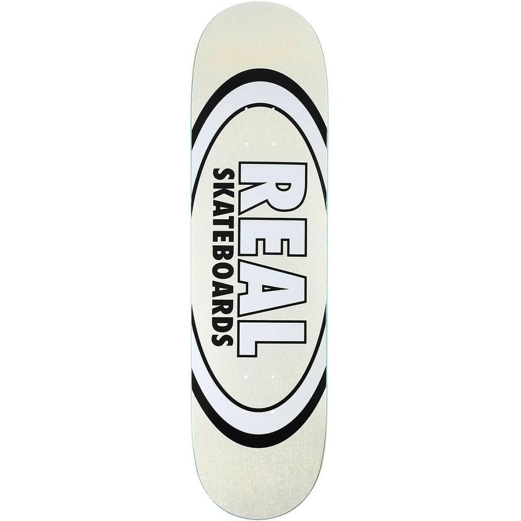 Real Easy Rider Oval 8.5 Skateboard Deck In White