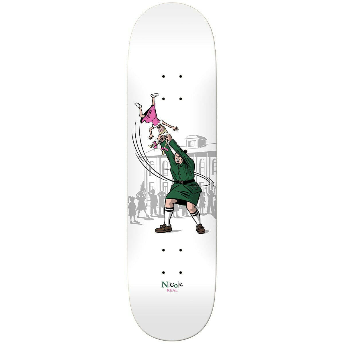 Real - Nicole Hause Hammer Throw 8.28 Skateboard Deck.