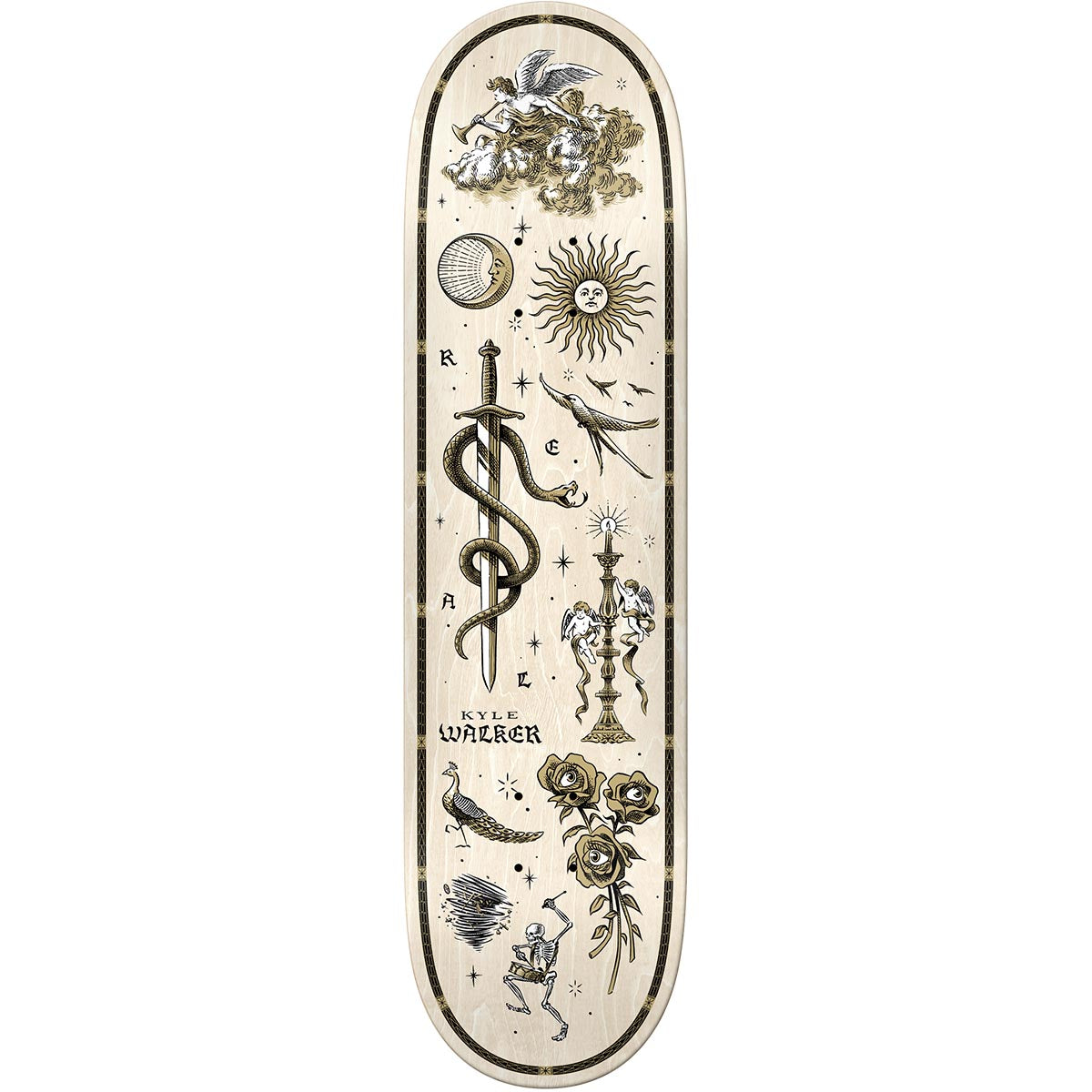 Real Kyle Walker Engraved 8.38 Skateboard Deck