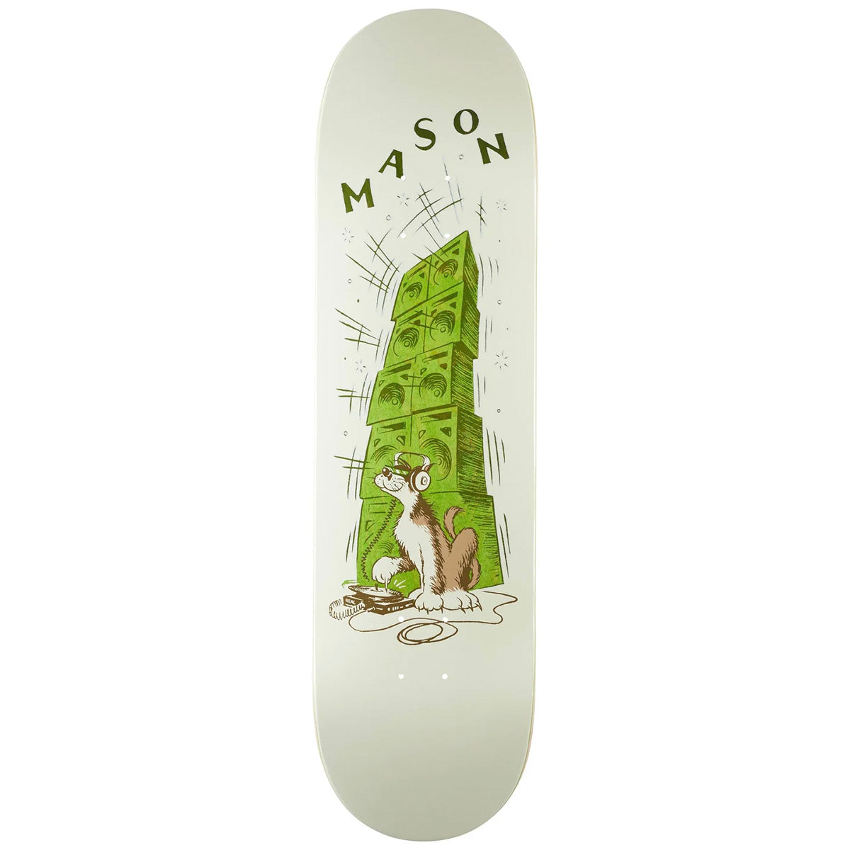 Real Mason Silva Record Scratch 8.28 Skateboard Deck