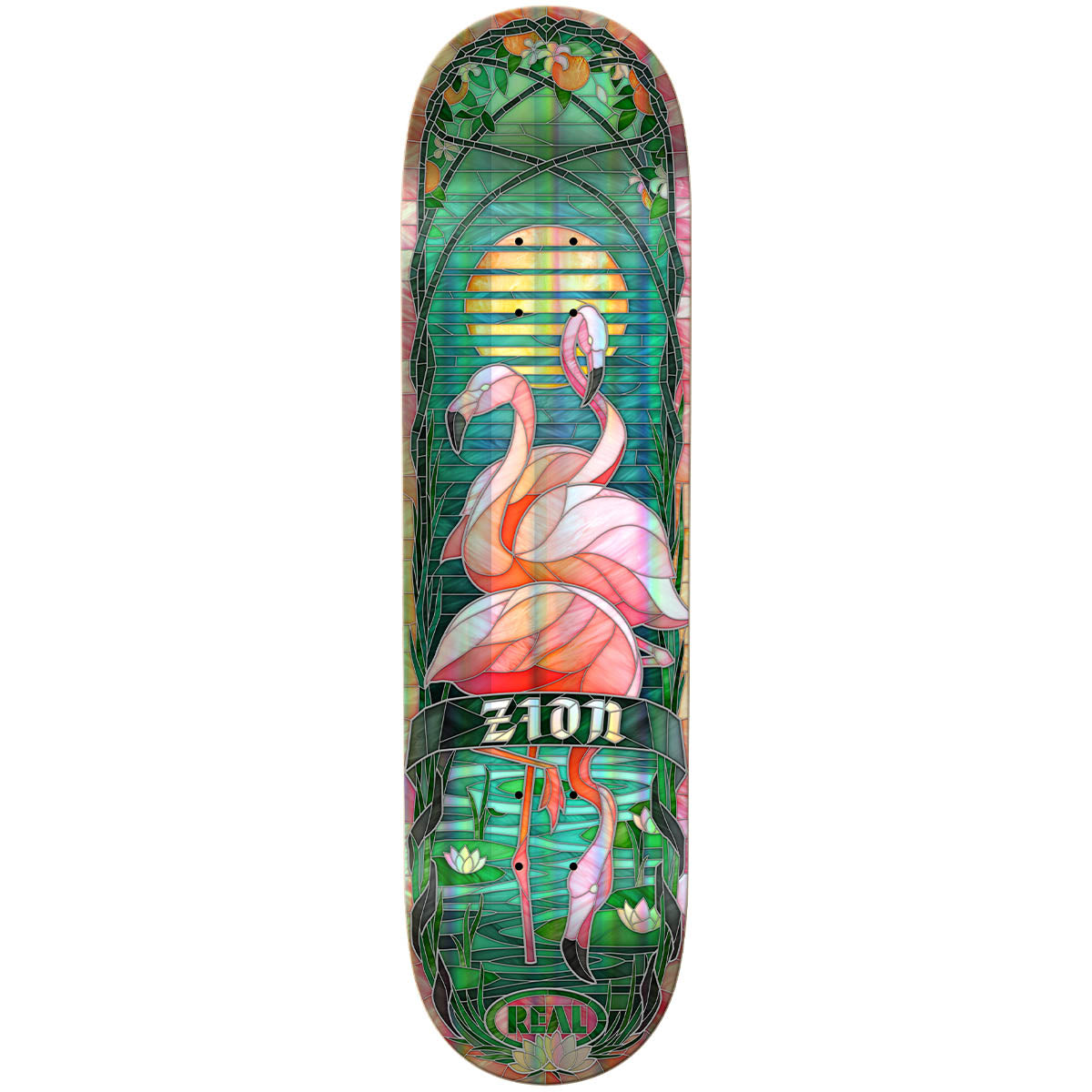 Real Zion Wright Holo Cathedral ER 8.38 Skateboard Deck