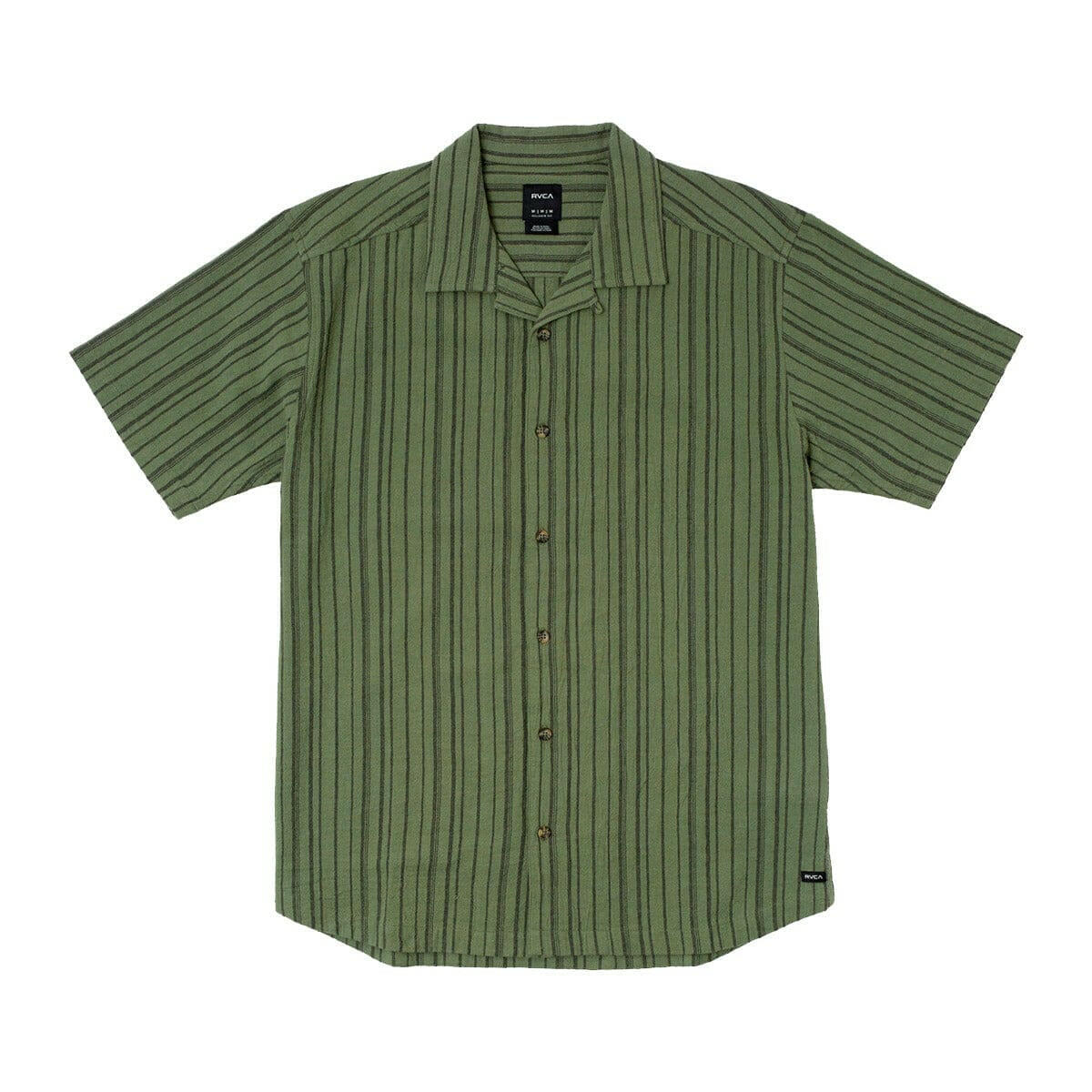 RVCA - Beat Stripe Shirt Agave.