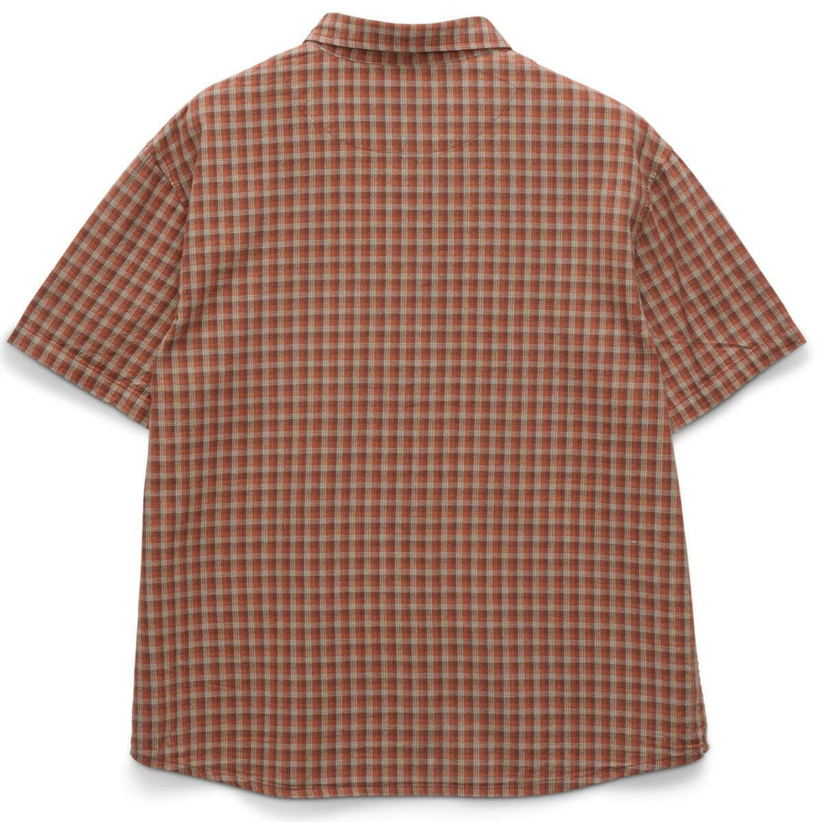 S/Double - Block Check Summer Shirt Rust.